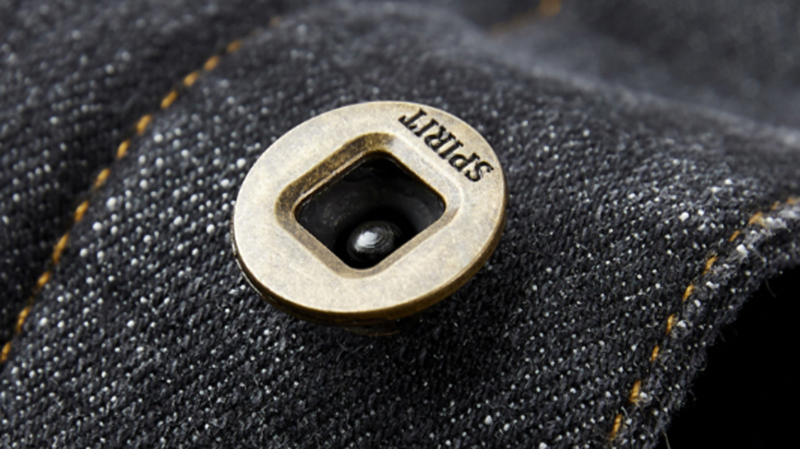 Retro denim fleece jacket V0324