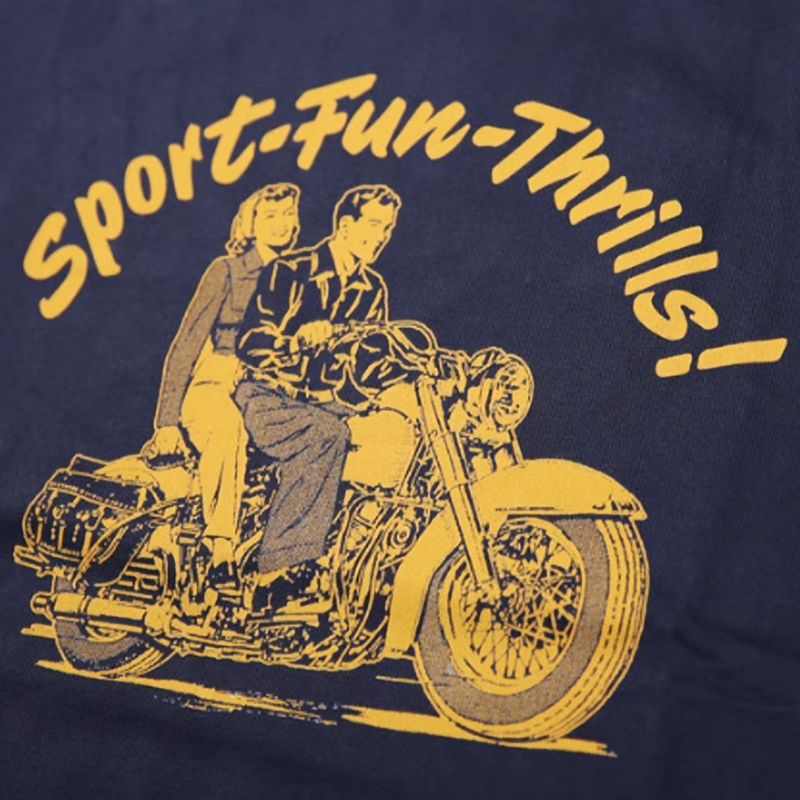 American Vintage  Biker Tee V0675
