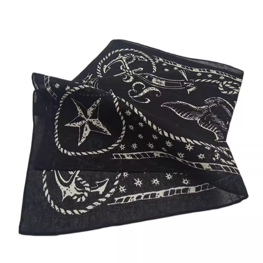 Ocean Retro Pattern Bandana V0244