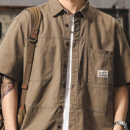 Vintage Cotton Work Shirt V0971
