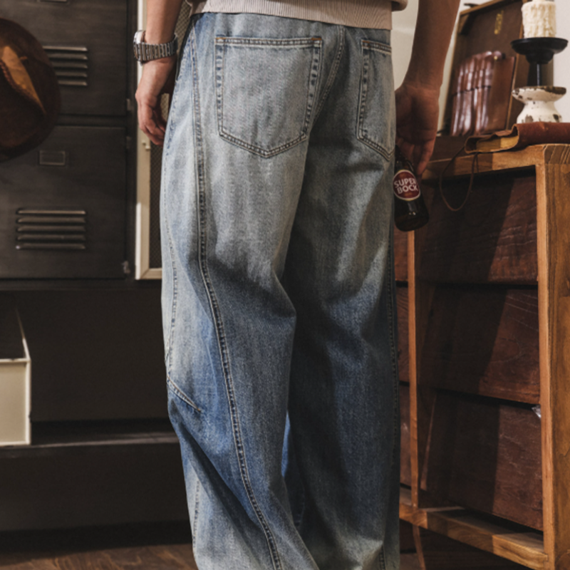 Retro Wide-Legged Jeans V0909