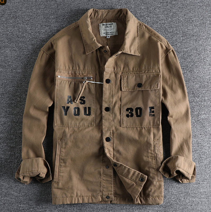 Loose Pocketed Long Sleeve Shirt V0893