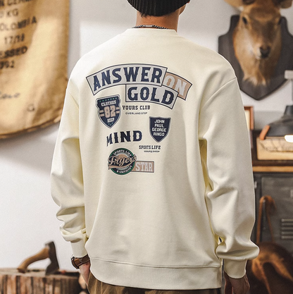 American College Twill Sweatshirt V0255