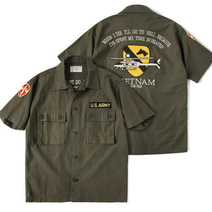 Vintage ARVN Airborne Shirt V0986