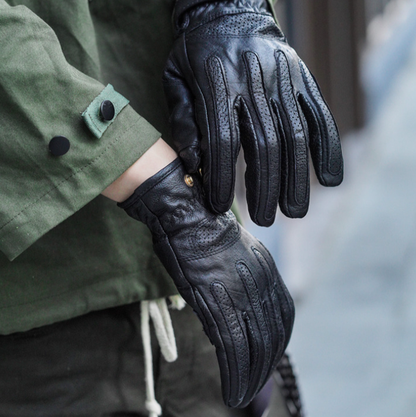 Vintage Touchscreen Riders Gloves V0797