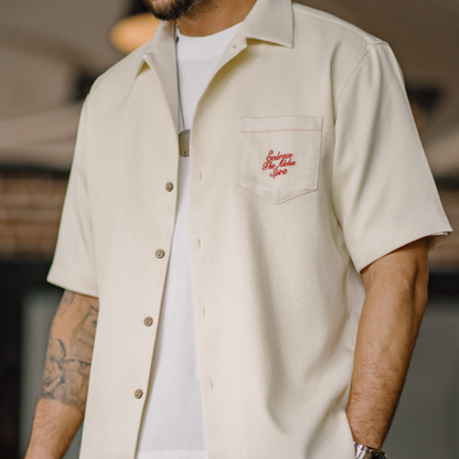 Hawaiian Floral Cuban Collar Shirt V1017