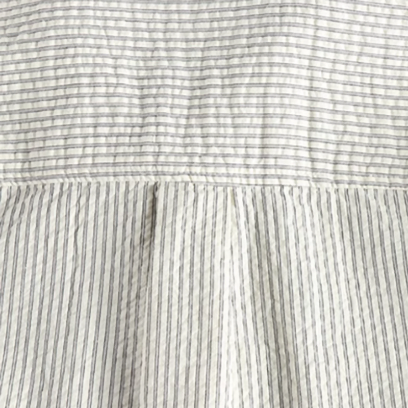 Retro Stripe Work Shirt V0682