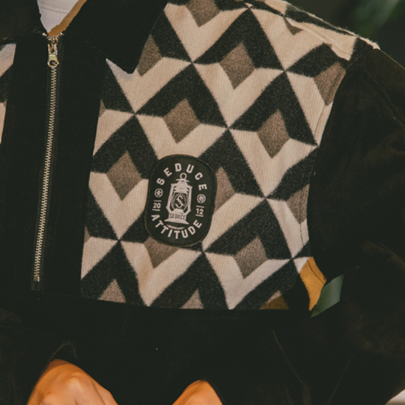 Retro Diamond Coach Jacket V0846