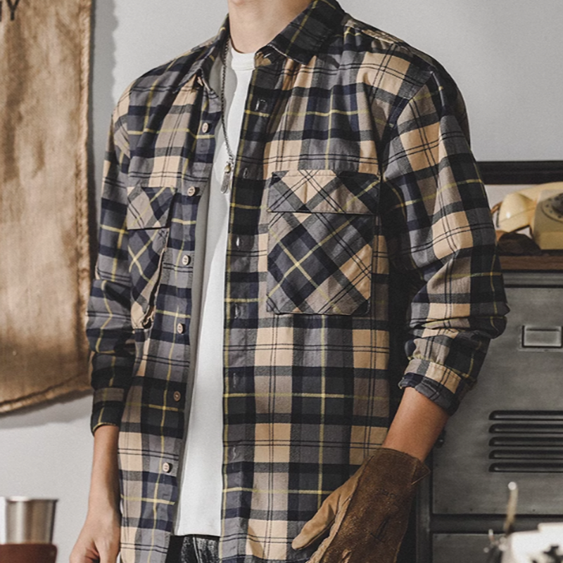 Checkered American Heavyweight Shirt V0293