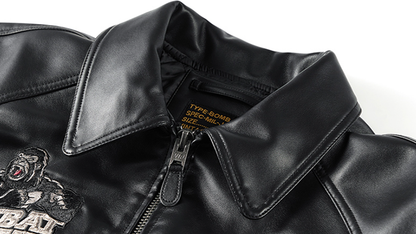 Vintage Biker Cotton Jacket V0848