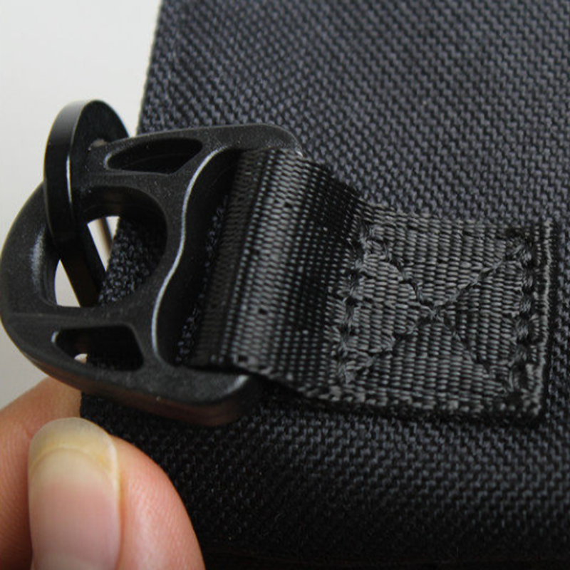 Embroidered Zip Pocket Sacoche V0897