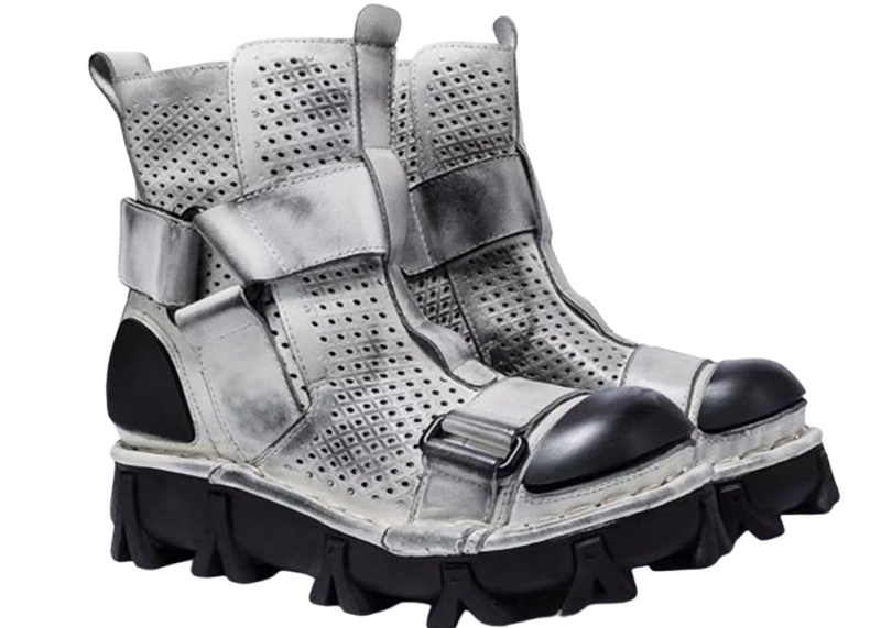 Thick-soled strap bike boots V0238