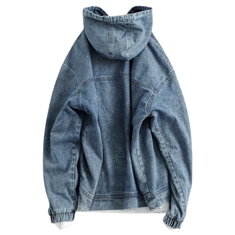 Denim sweatshirt hoodie V0242