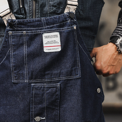Retro Denim Work Overalls V0973
