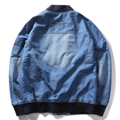 MA-1 denim flight jacket V0326