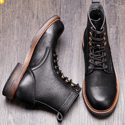 Lace-up work boots V0023