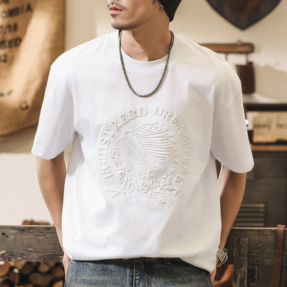 Retro Bamboo Cotton T-Shirt V0910