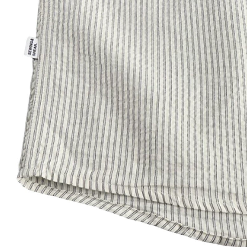 Retro Stripe Work Shirt V0682