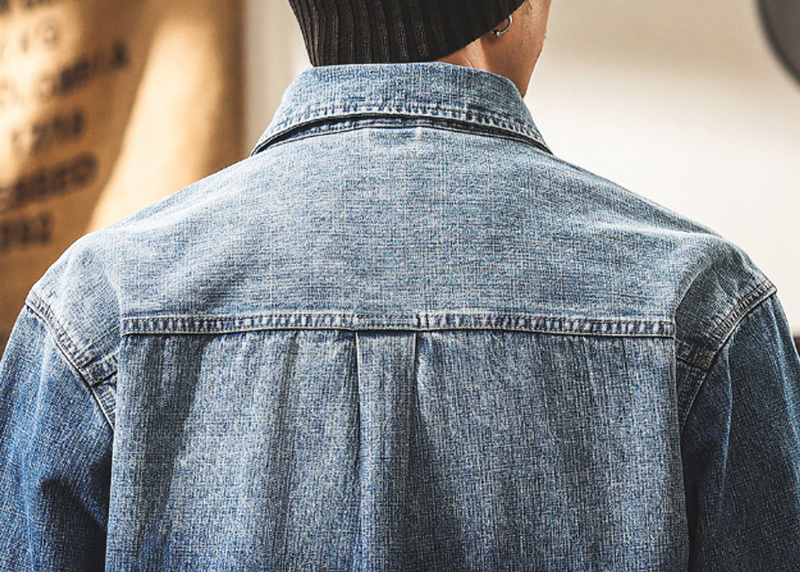 Retro Bamboo-Stripe Cowboy Shirt V1057