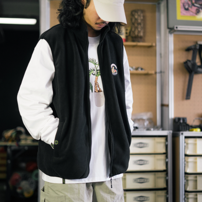 Insulated Fleece Outdoor Vest V1063