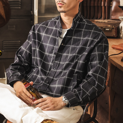 Retro Plaid Shirt Jacket V0912