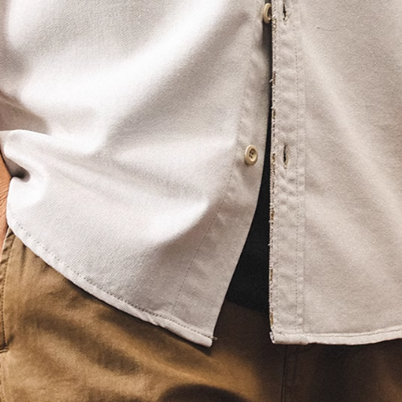 Distressed retro work shirt V0689