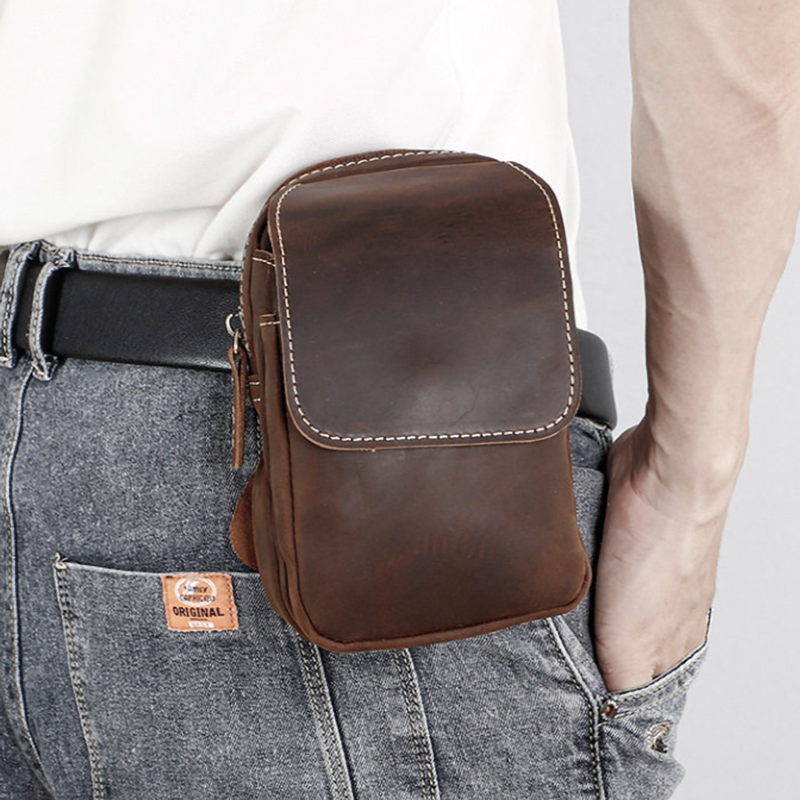 Leather Waist Pack Bag V0962
