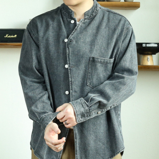 Retro Denim Shirt Jacket V1041