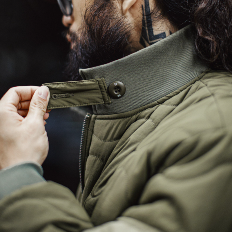 Cotton-Padded Army Jacket V1055