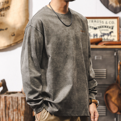 Retro Foam Print T-Shirt V0931