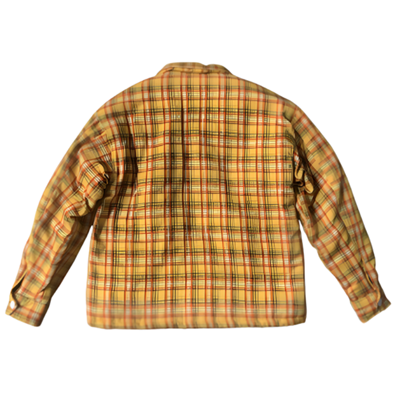 Checked padded jacket V0845