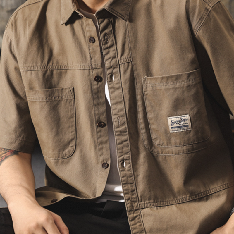 Vintage Cotton Work Shirt V0971
