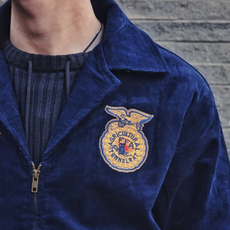 American Back Logo Corduroy ffaJacket V0286