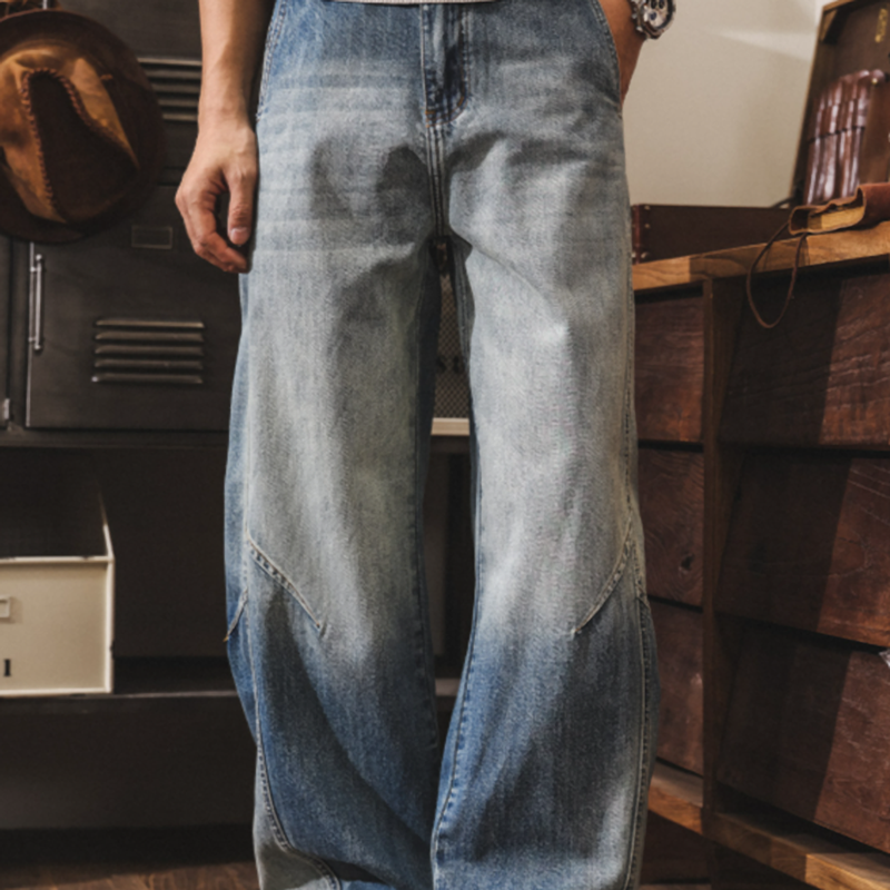 Retro Wide-Legged Jeans V0909