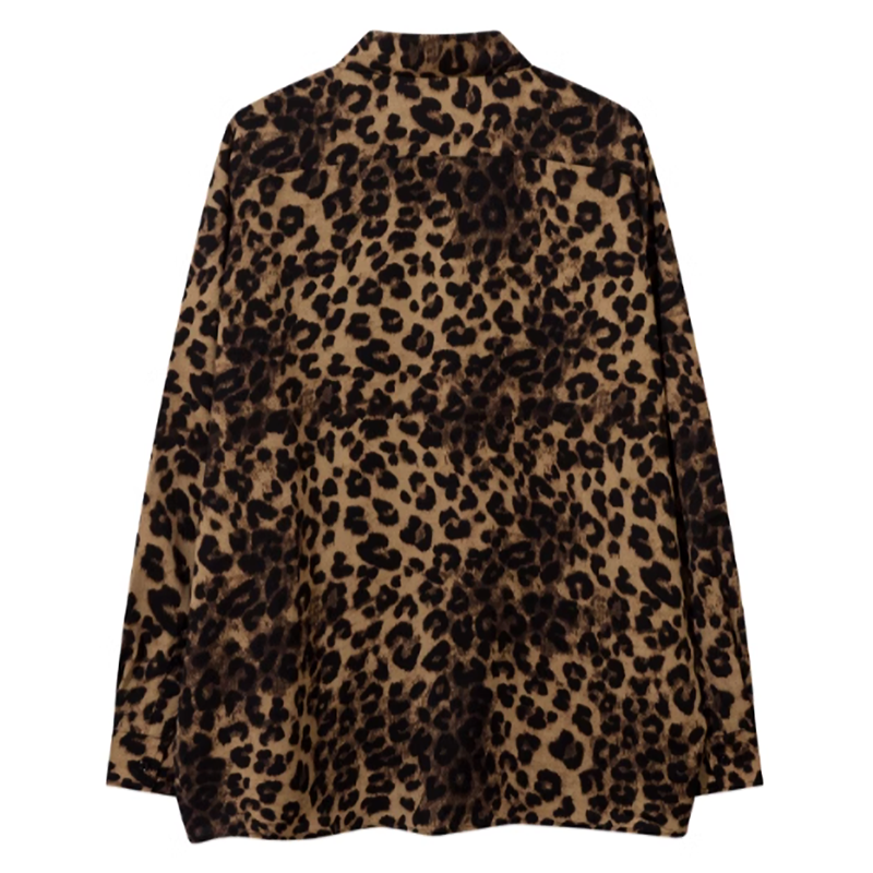 Leopard print retro shirt V0414