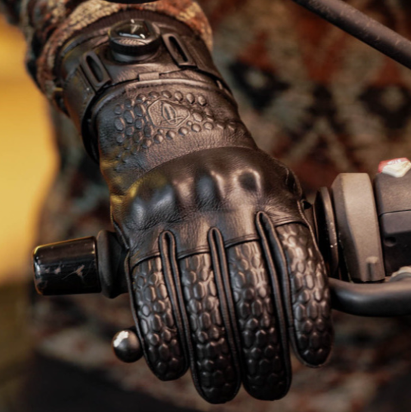 Vintage Leather Motorcycle Gloves V0862