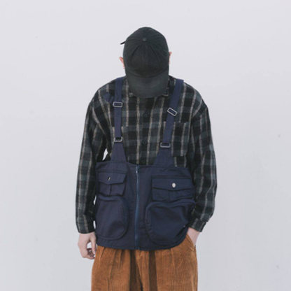 Retro Multi-Pocket Vest V0957