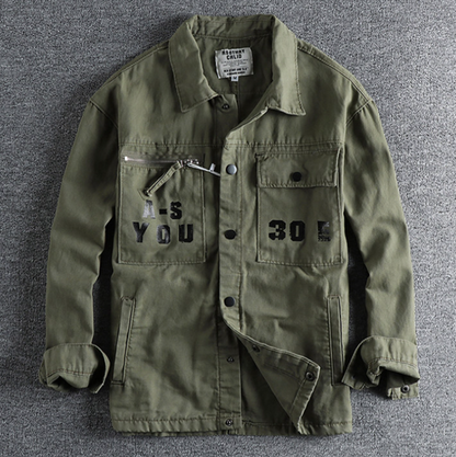 Loose Pocketed Long Sleeve Shirt V0893