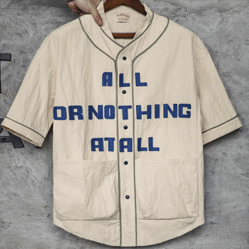 American retro baseball shirt V0451