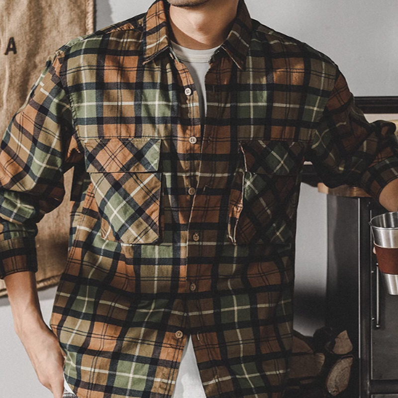 Checkered American Heavyweight Shirt V0293