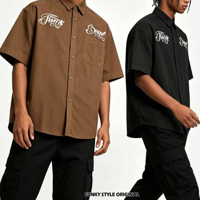 Chicano Popping Work Shirt V0774