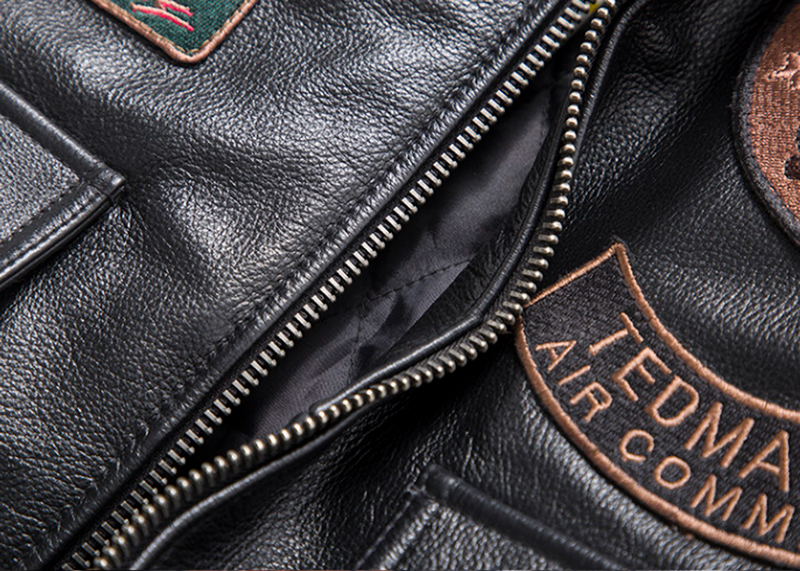 Leather Flight Jacket  V0874