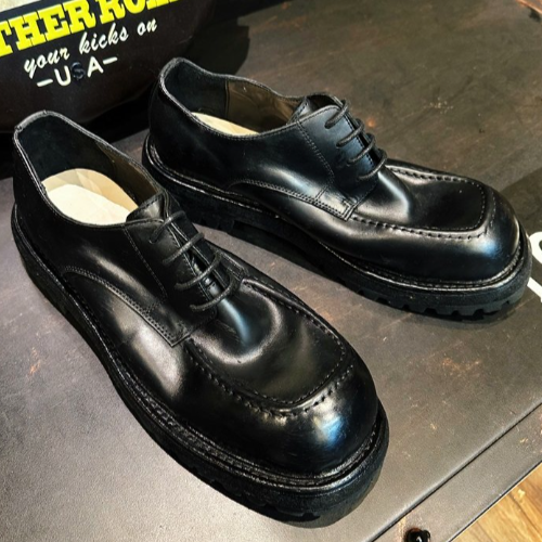 Luxury Leather Derby Shoes V0871