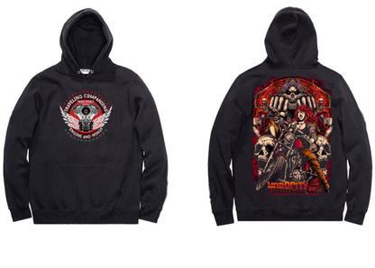 Biker Hoodie Sweatshirt V0913