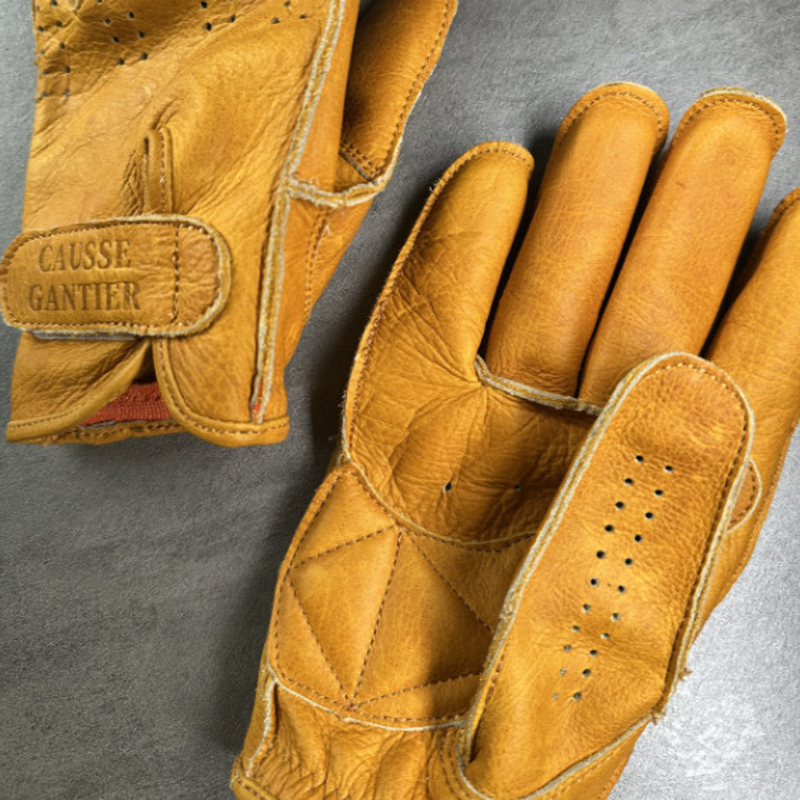 Vintage Leather Motorcycle Gloves V0928