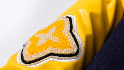 Retro Color-Block Baseball Jacket V0841