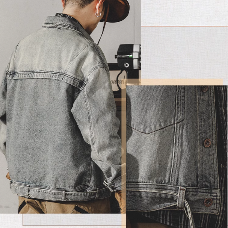 American Retro Denim Jacket V0132