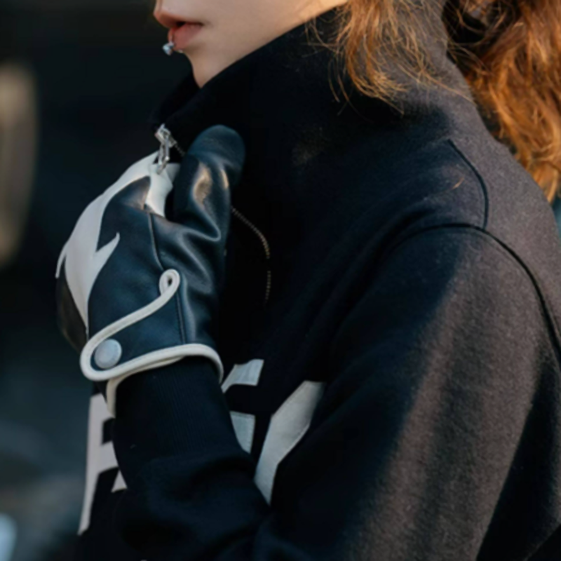 Vintage Leather Motorcycle Gloves V0918