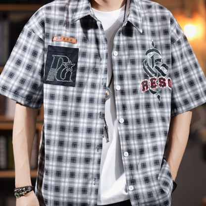 Retro Checkered Shirt V0991