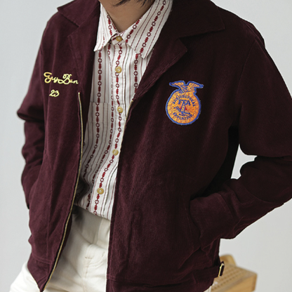 American Retro Corduroy FFA Jacket V0464